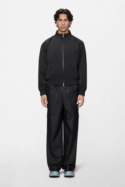 Rains Tech Woven Bomber Jacket In Black