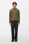 Rains Tech Woven Overshirt In Splinter