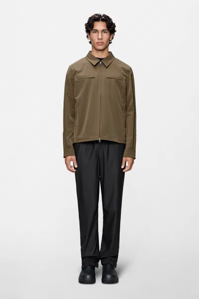 Rains Tech Woven Overshirt In Splinter