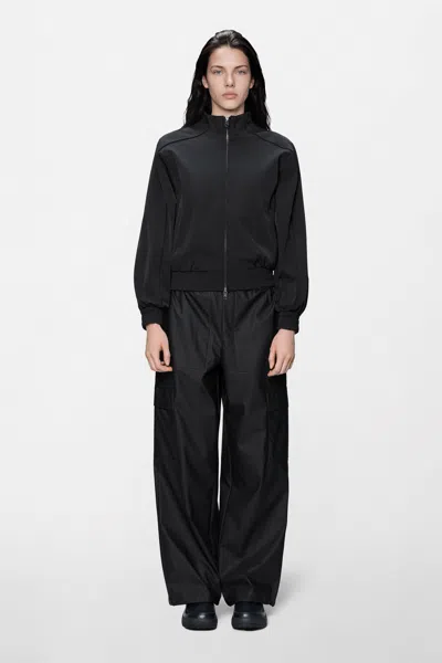 Rains Tech Woven Track W Jacket In Black