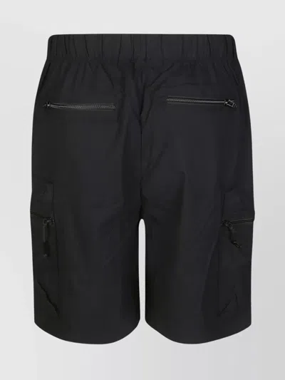 Rains Technical Cargo Shorts Zippered Pockets In Brown