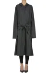 Rains Techno Fabric Raincoat In Black