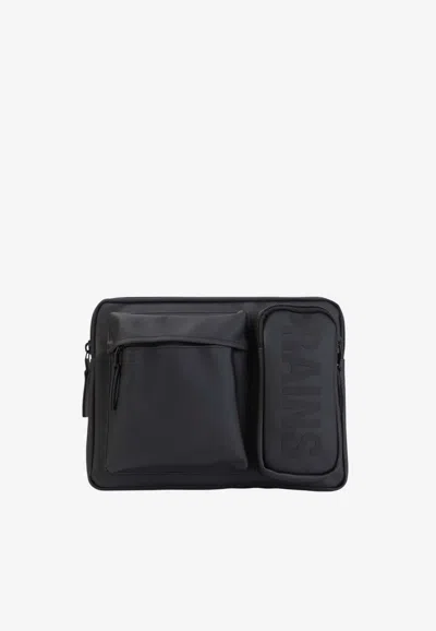 Rains Black Texel Laptop Case