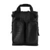 Rains Rectangular Black Minimalist Backpack In Black