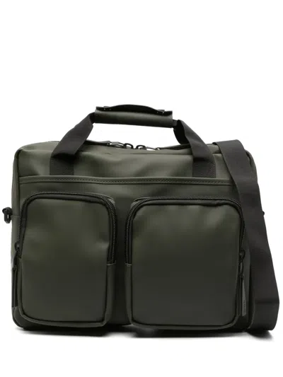 Rains Texel Tech Waterproof Messenger Bag In Green