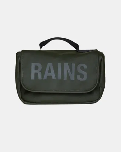 Rains Texel Wash Bag In Green