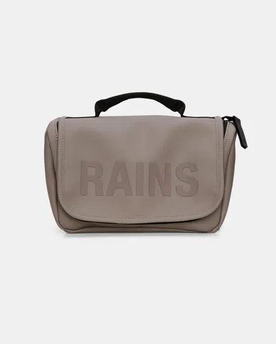 Rains Texel Wash Bag In Brown
