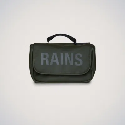 Rains Texel Wash Bag In Green