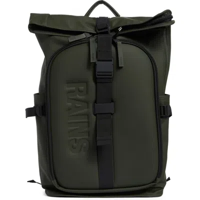 Rains Texel Waterproof Backpack In Green