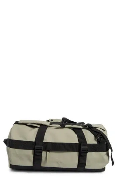 Rains Texel Waterproof Duffle Backpack In Sand