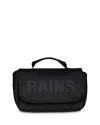 Rains Texel W3 Wash Bag- Synthetic - Black In Black