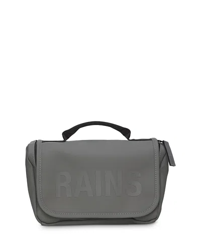 Rains Texel Waterproof Wash Bag In Grey