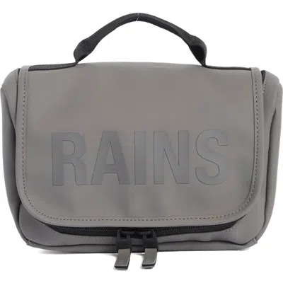 Rains Texel Waterproof Washbag In Gray
