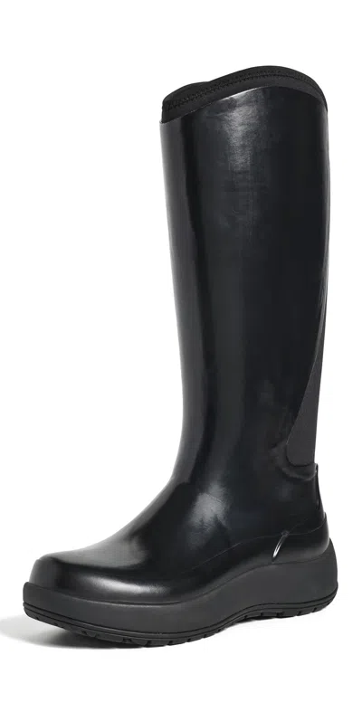 Rains The High Dry Boots Black Gloss In Multi