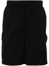 Rains Drawstring Ripstop Shorts In Black