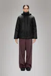 Rains Torna Insulated Curve Jacket In Black