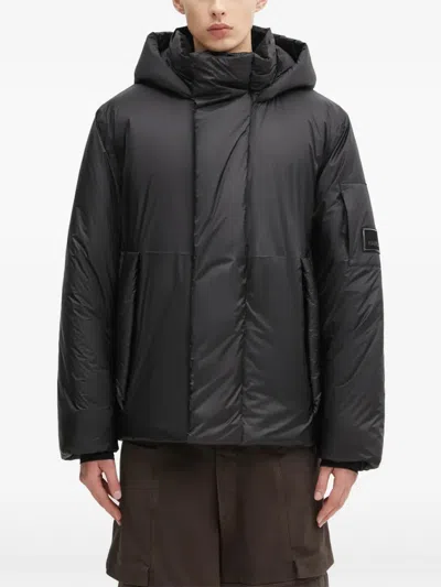 Rains Torna W4t3 Hooded Padded Jacket In Black