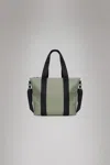 Rains Tote Bag Mini With Tonal Logo In Drift