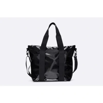 Rains Tote Bag Mini W3 Black In Black