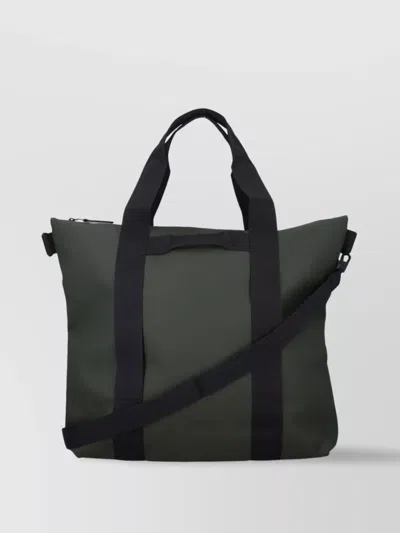 Rains Tote Bag With Top Handles And Adjustable Shoulder Strap