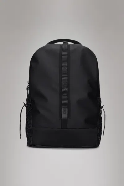 Rains Trail Clip Front Backpack In Black