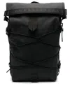 Rains Trail Cord Rolltop Backpack In Black