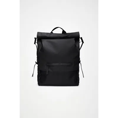 Rains Trail Mountaineer Rolltop Backpack In Black 01
