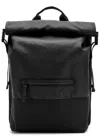 Rains Trail Rolltop Backpack In Black
