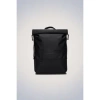 Rains Trail Rolltop Backpack In Black