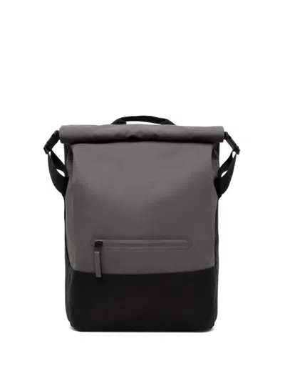Rains Trail Rolltop Backpack In Gray