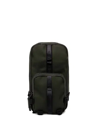 Rains Trail Rucksack Zip-up Backpack In Green