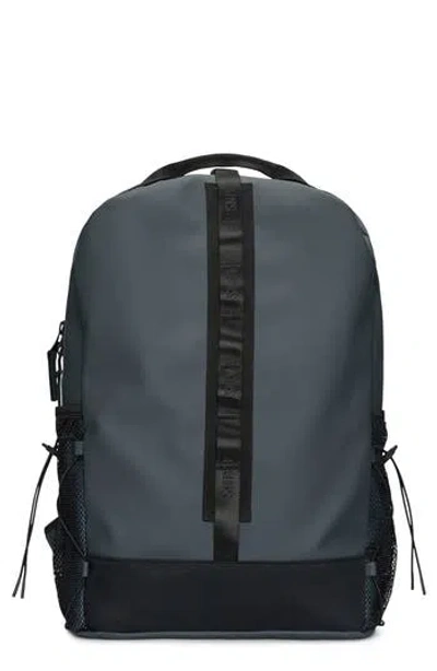 Rains Trail Waterproof Clip Front Backpack In Blue