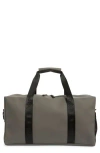 Rains Trail Waterproof Gym Bag In Gray