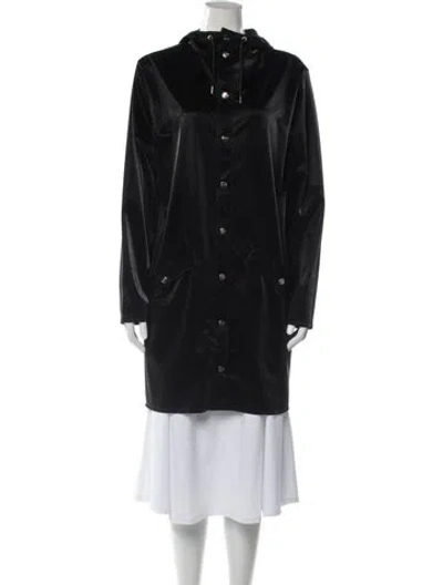 Pre-owned Rains Trench Coat In Black