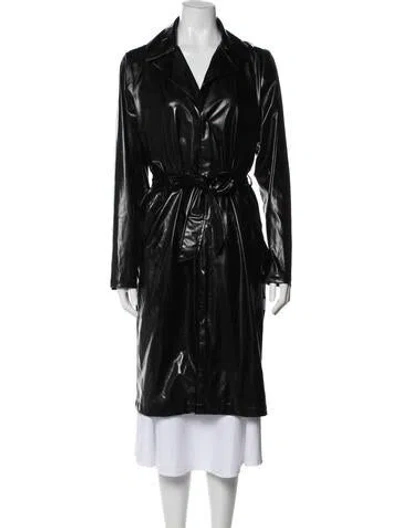 Pre-owned Rains Trench Coat In Black