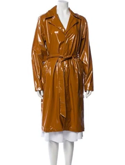 Pre-owned Rains Trench Coat In Brown
