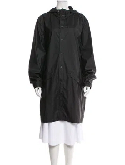 Pre-owned Rains Trench Coat In Green