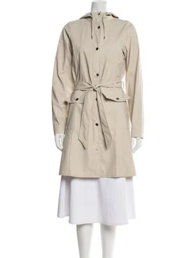 Pre-owned Rains Trench Coat In Neutral