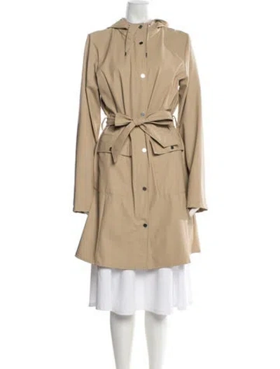Pre-owned Rains Trench Coat In Neutrals