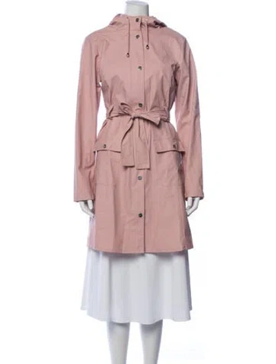 Pre-owned Rains Trench Coat In Pink