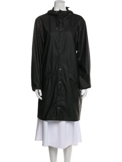 Pre-owned Rains Trench Coat W/ Tags In Green