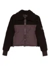 Rains Trikala Collared Panelled Jacket In Brown