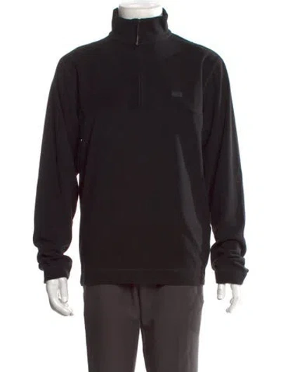 Pre-owned Rains Turtleneck Long Sleeve Pullover In Black