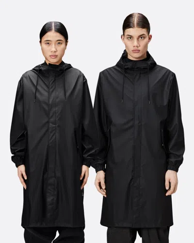Rains Unisex Fishtail Parka In Black