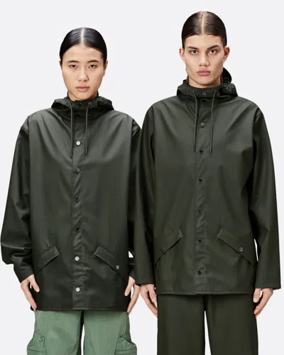 Rains Unisex Jacket In Green