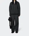 Rains Unisex Liner High Neck Jacket In Black In Black