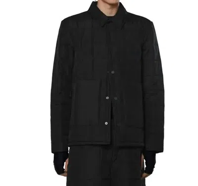 Rains Unisex Liner Shirt Jacket In Black