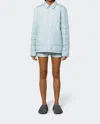 Rains Unisex Liner Shirt Jacket In Sky In Blue
