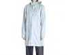 Rains Unisex Long Jacket In Wind In Blue