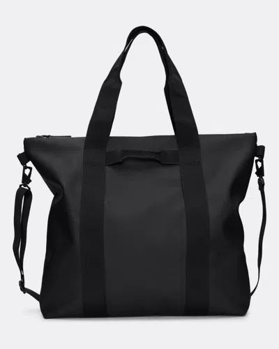 Rains Unisex Tote Bag In Black
